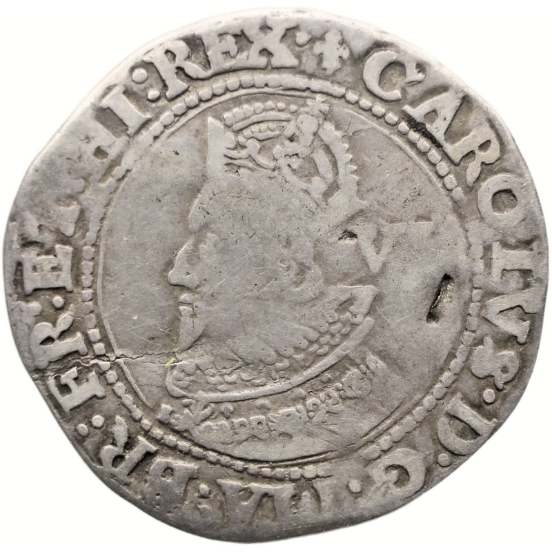 1625 Sixpence Charles I Coin England Silver Lis Mintmark 1st bust group A