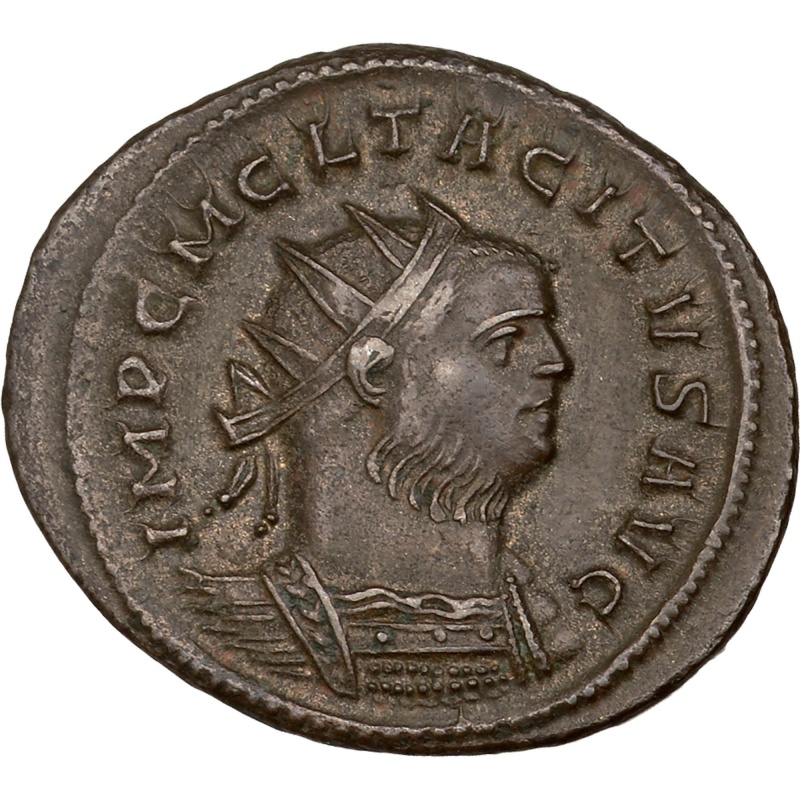 275 - 276 A.D. Roman Empire Tacitus Antoninianus Coin Salus