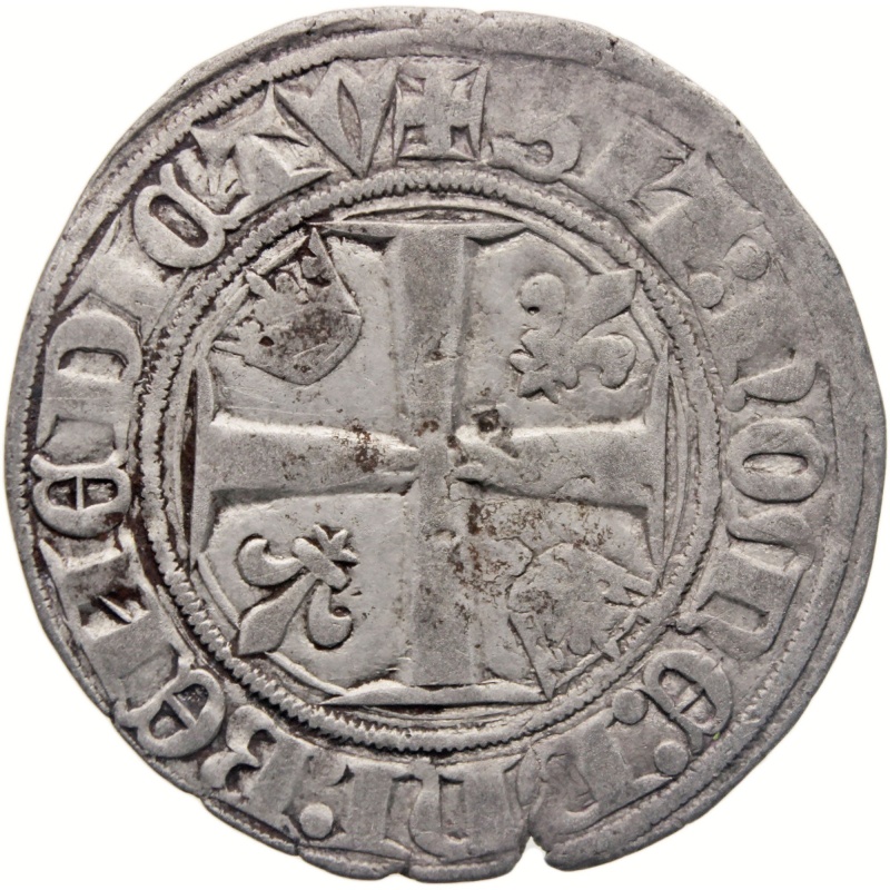 1385-1417 Blanc France Coin Charles VI Silver