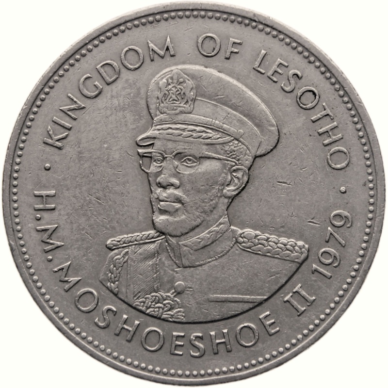 1979 1 Loti Lesotho Coin Moshoeshoe II
