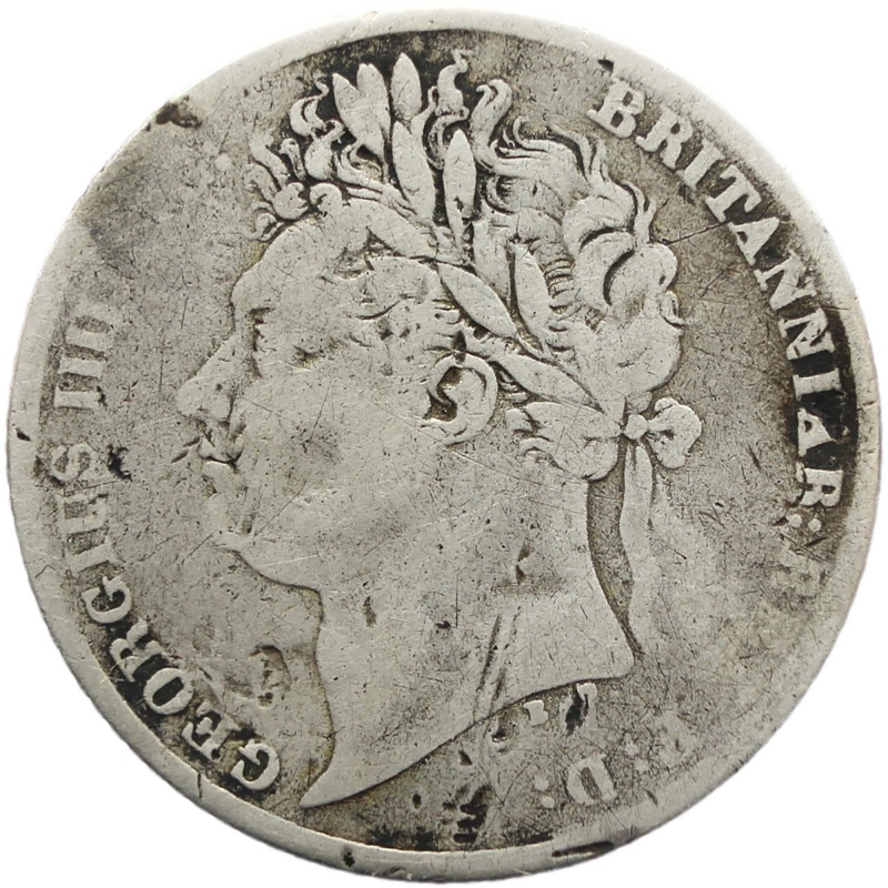 Rare 1821 Six Pence George IV Silver Coin