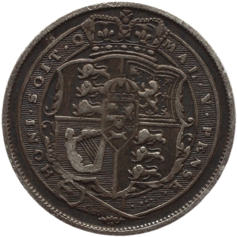 Rare Error G letter 1819 Sixpence George III Great Britain Silver British Coin