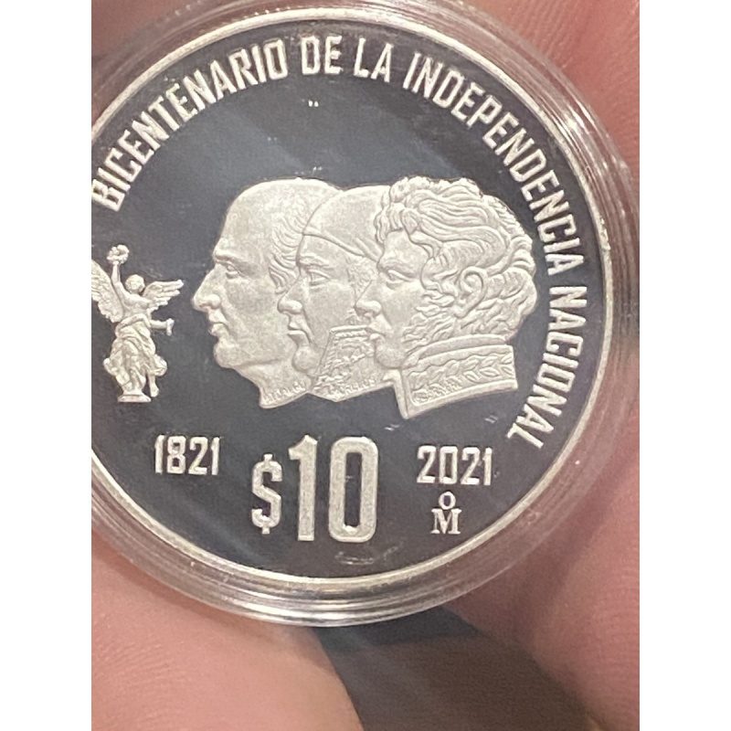 Mexico 10 Pesos Silver Coin, 2021 National 200 Independence proof coin ??