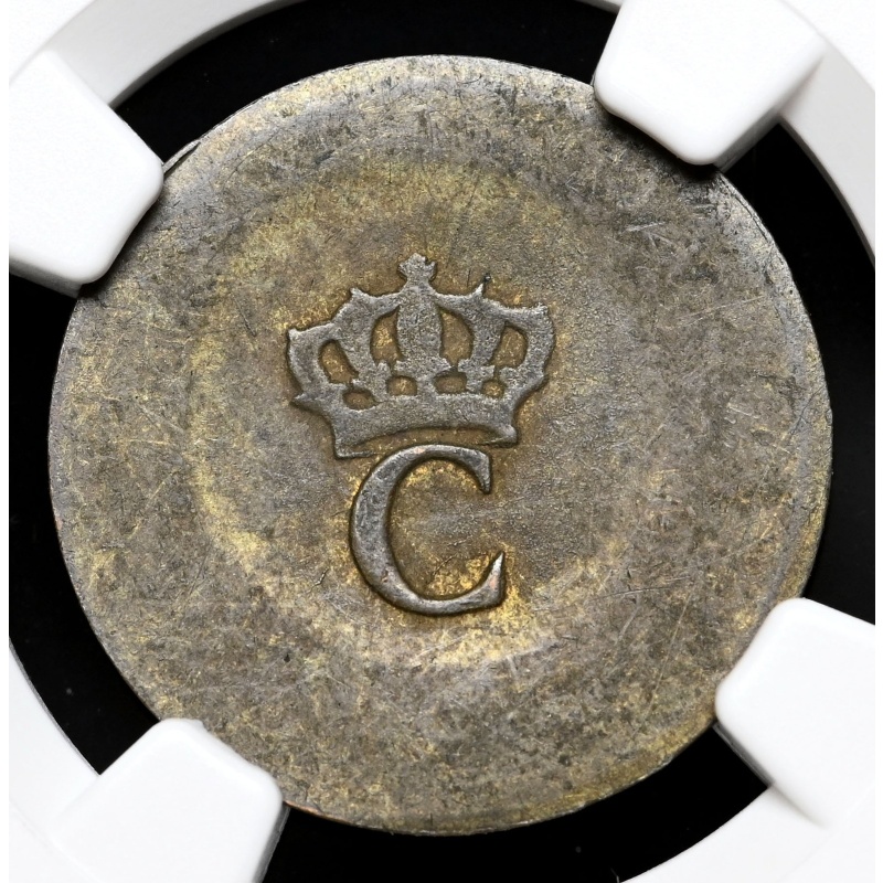 FRANCE, Colonies. Billon Stampee (1779), Vlack 375, NGC XF45