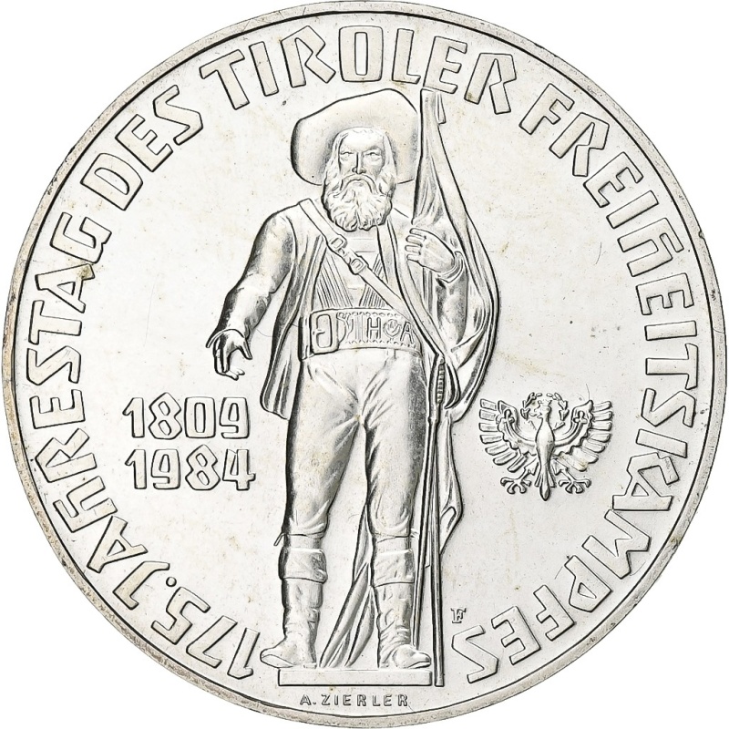 [#1212576] Austria, 500 Schilling, 1984, Vienna, Silver, MS, KM:2966
