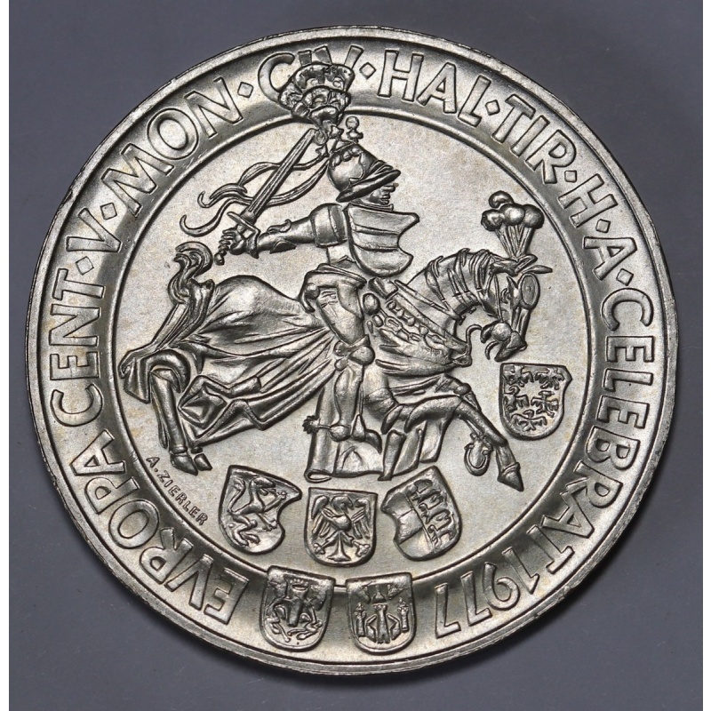 1977 Austria 100 Schilling, Hall Mint, Silver Coin KM#?2936 Unc