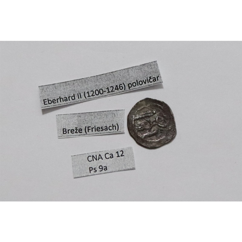?? ???? AUSTRIA SALZBURG EBERHARD II (c. 1235) PFENNIG FRIESACH CNA ca12 ps9a B6