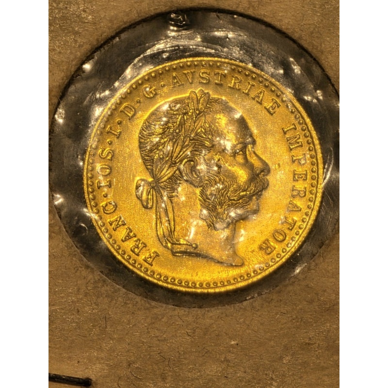 Gold 1915 Austrian Ducat Single Coin Ungraded Uncertified Good Condition 22kt