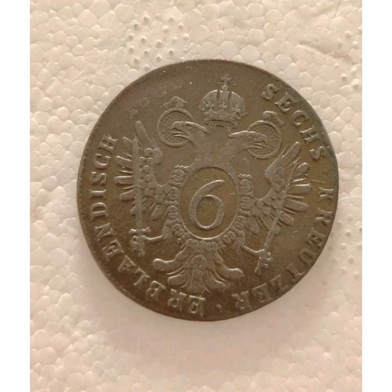 6 Kreutzer Franz II 1800 S Schmöllnitz Austria Habsburg as pictured