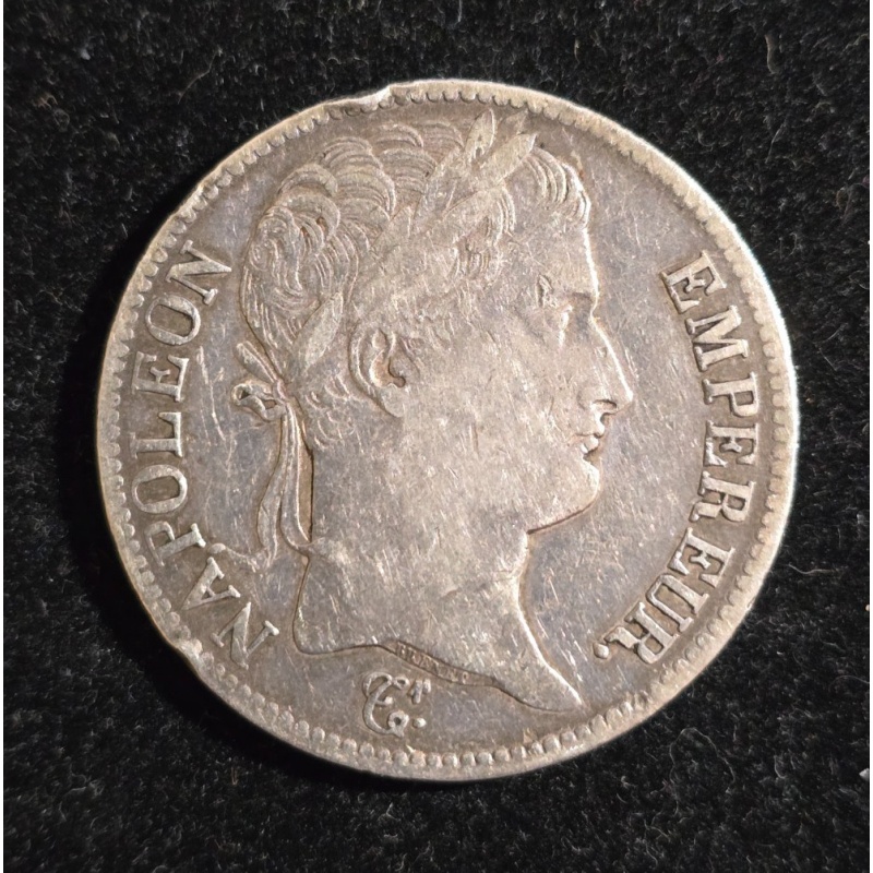1813 A 5 Francs Silver France Napoleon Empereur Cleaned