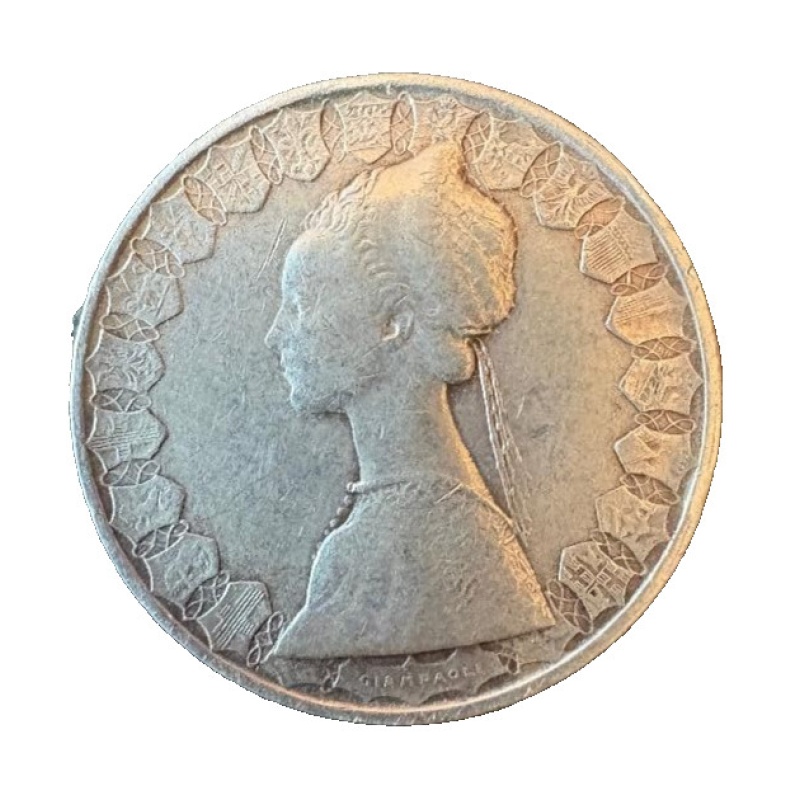 Italy 500 Lire, "Caravelle", Christopher Columbus's ships, silver coin
