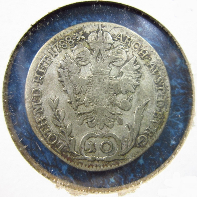 Austria 10 Kreuzer 1788 B Silver .500 Austrian Kremnica Slovakia Mint i3462 Coin