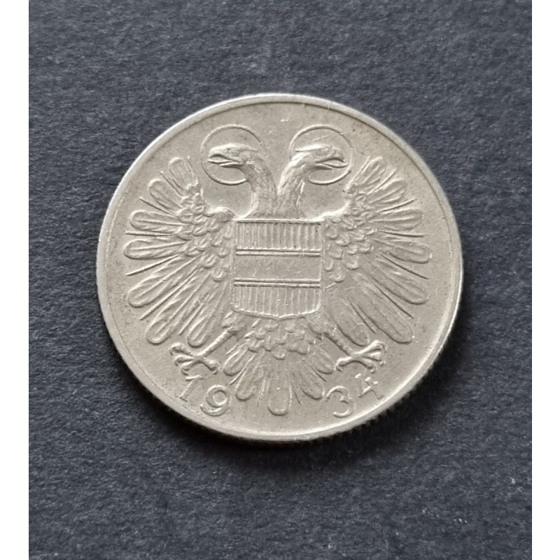 Austria 1934 1 Schilling Coin.