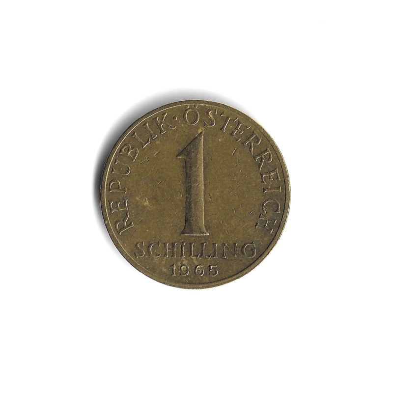 1965 Austria - 1 Schilling - 461 - Aluminum Bronze - 4.2g
