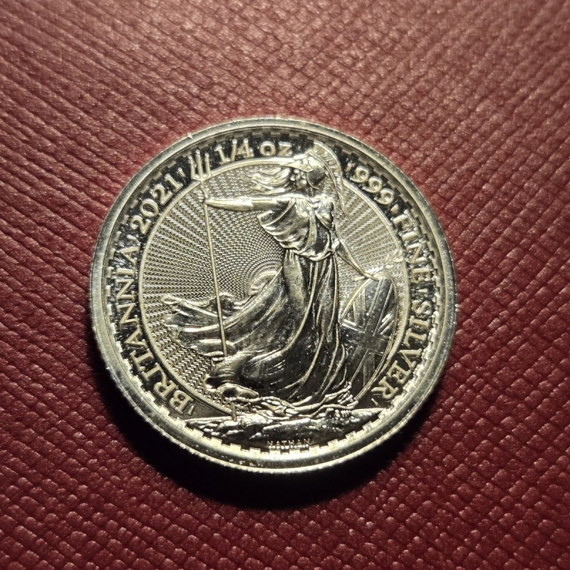 2021 Great Britain 1/4 oz Silver Britannia (BU)