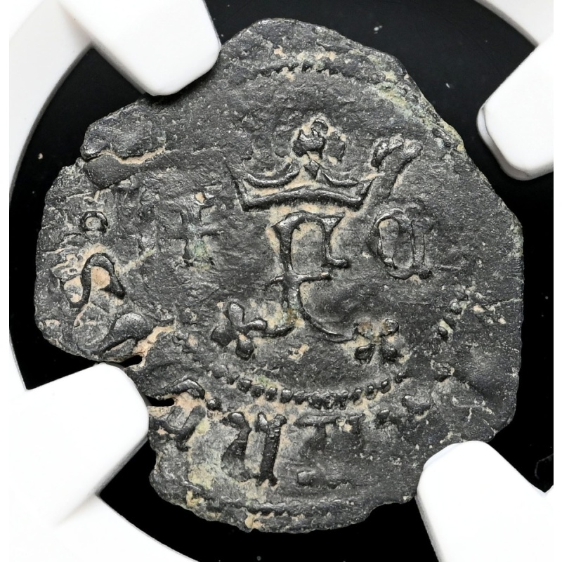 COLONIAL ERA SPAIN. Ferdinand and Isabella, 1474-1504, Blanca, NGC XF Details