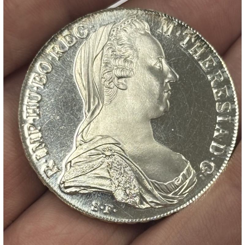 1780 Austria Maria Theresa Silver Thaler Uncirculated ASW .7516 World Coin #3681