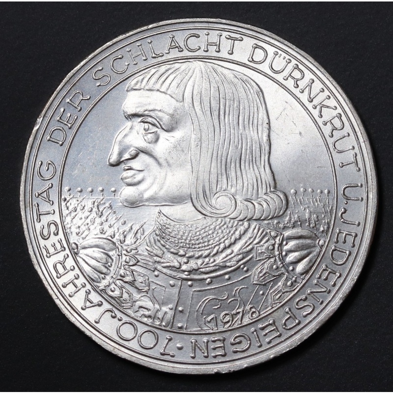 1978 Austria 100 Schilling,Schlacht von Dürnkrut, Silver Coin KM#2939 Unc w/nick