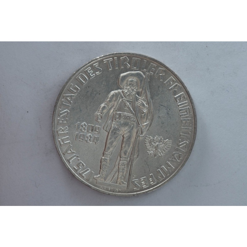 1984 Austria 500 Schilling silver coin Tyrol Freedom Fighter commemorative