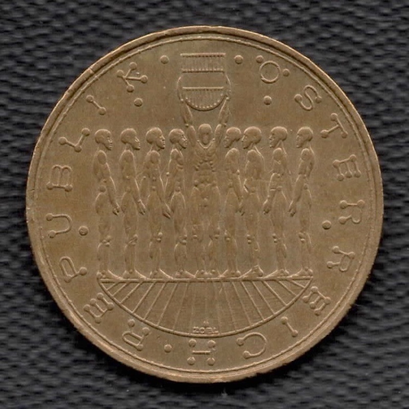 1980 Austria 20 Schilling Copper Aluminum Nickel Coin