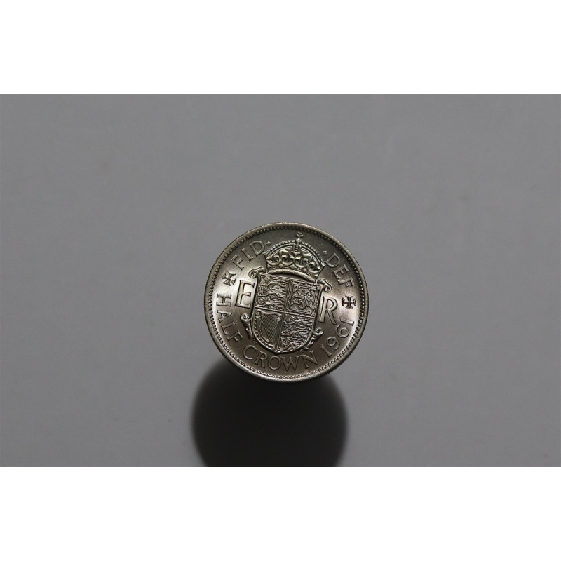 ?? ???? UK GB HALF CROWN 1961 HIGH GRADE B90 #1214