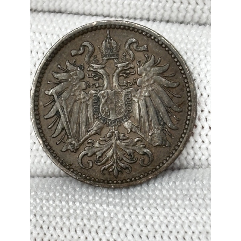 Austrian Empire 2 Heller coin 1896