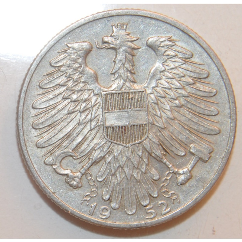 1952 Austria 5 Schilling lot 649