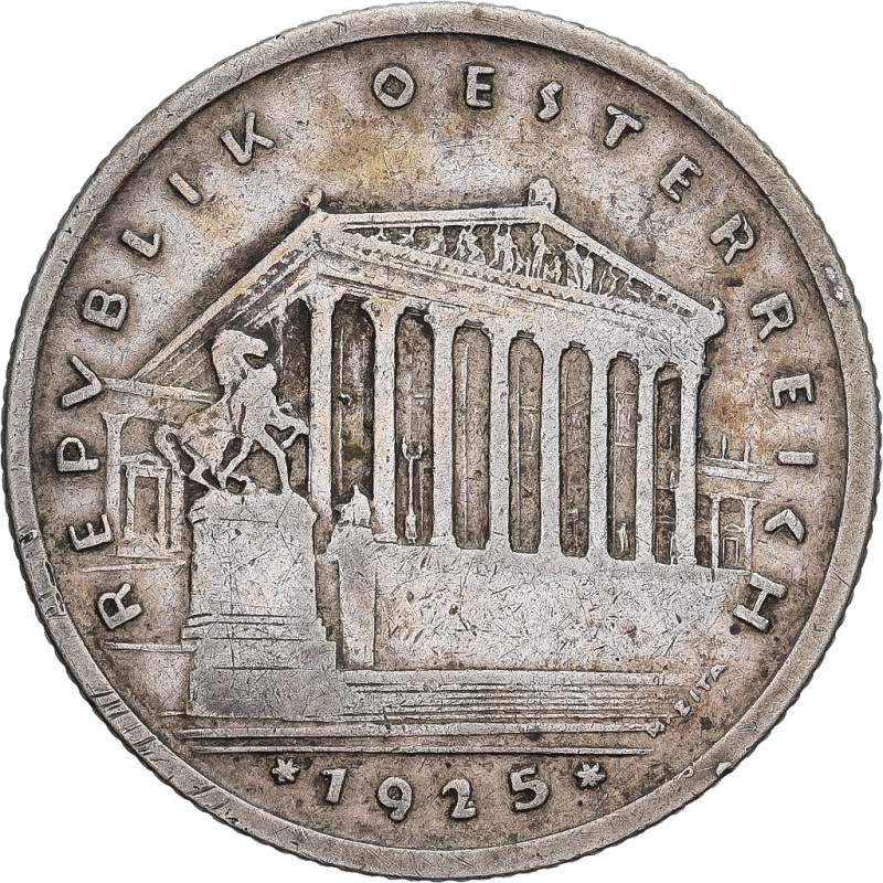[#1117739] Austria, Schilling, 1925, Vienna, Silver, EF, KM:2840