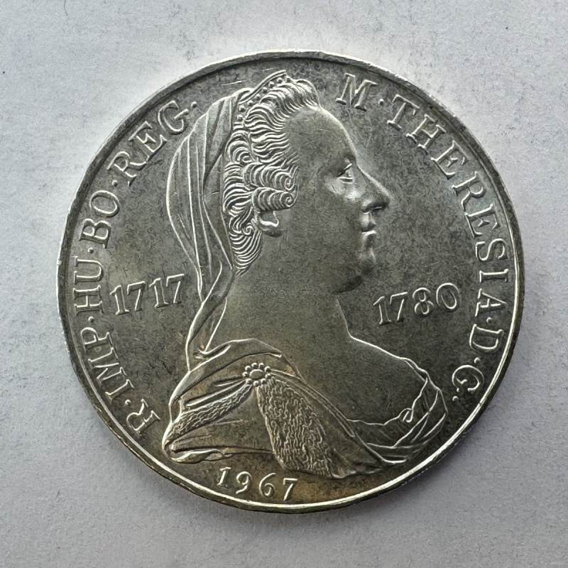 Austria 1967 25 Schilling Silver Coin Maria Theresa 1717-1780