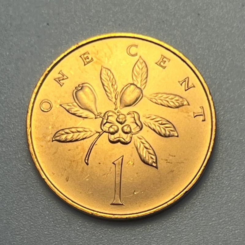 1972 Jamaica 1 Cent Matte Strike Only 7,982 Minted World Coin