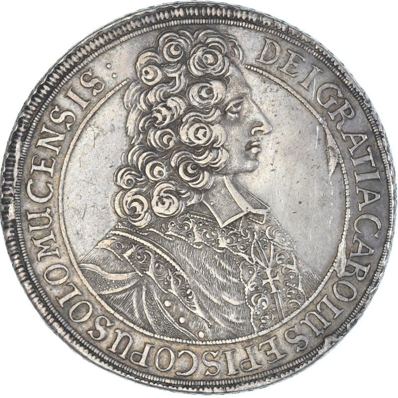 [#1172704] AUSTRIAN STATES, OLMUTZ, Charles III Joseph, Thaler, 1706, Olomouc, A