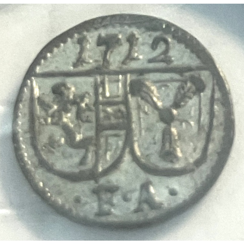 elf Austria Empire Salzburg Archbishopric 1 Pfennig 1712  Silver