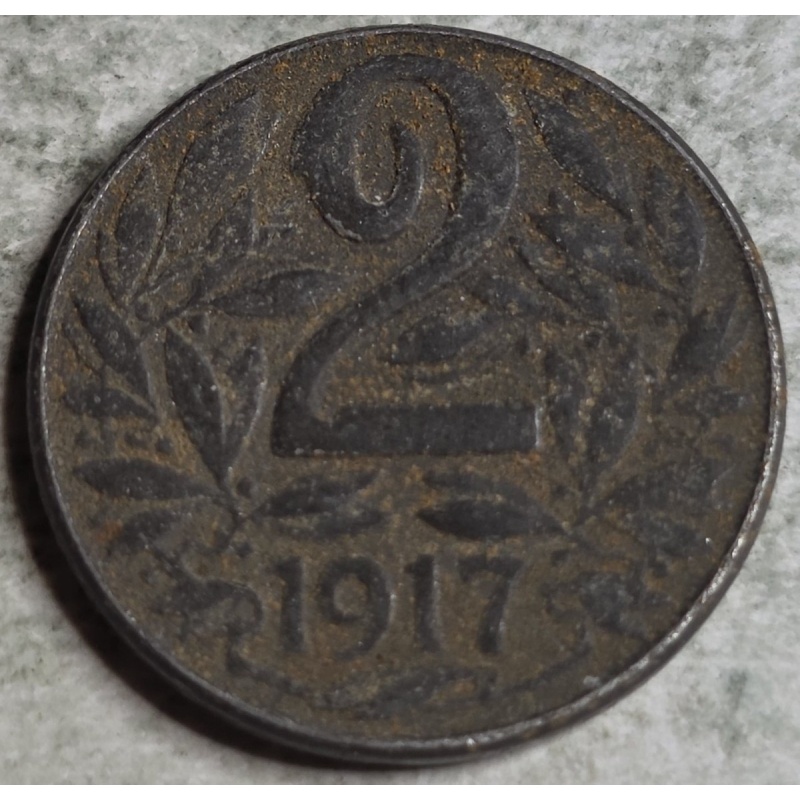 Austria 1917 2 Hellers