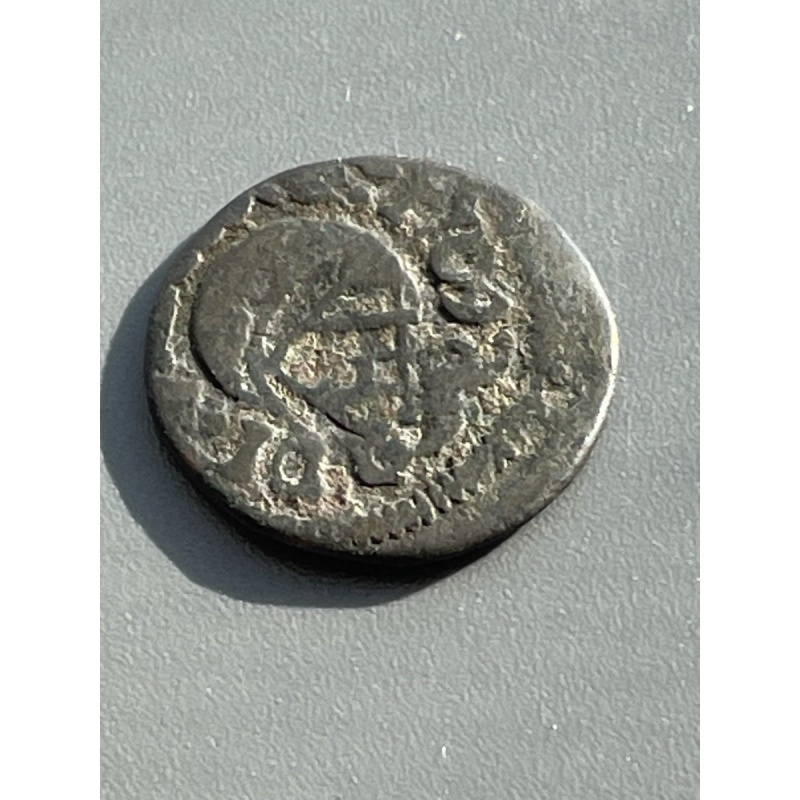 SPAIN, Barcelona. Archduke Carlos III, Pretender on throne AE Ardite, 1709.