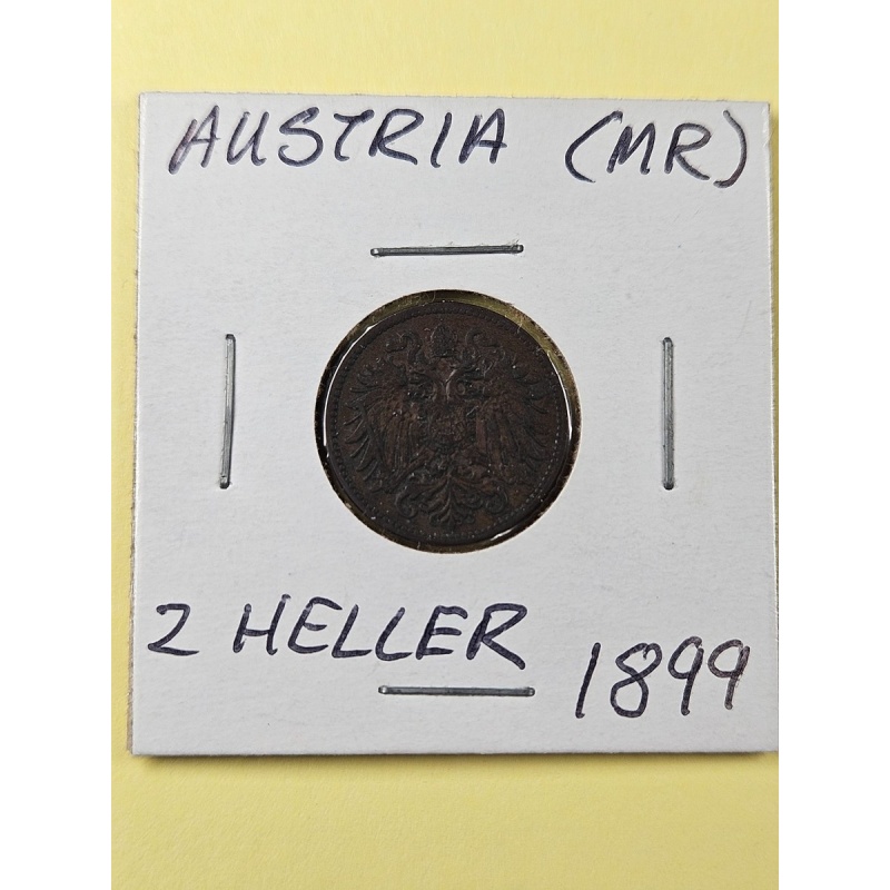 COINS - AUSTRIA - 2 HELLER 1899