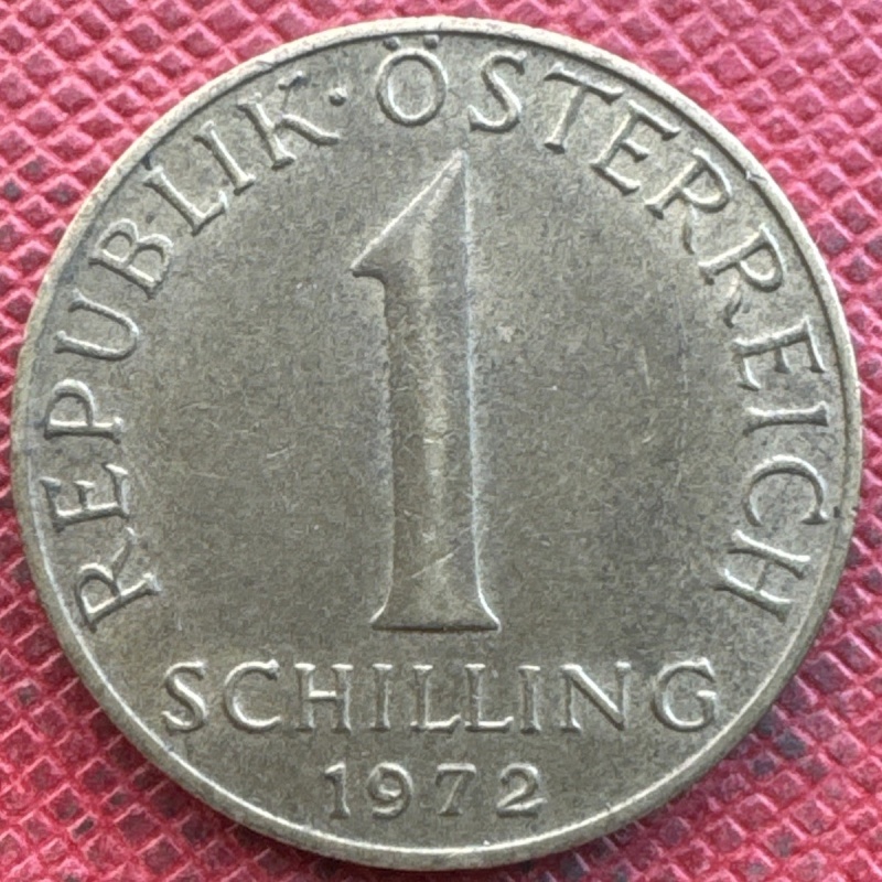 Austria 1972 Aluminum-Bronze 1 Schilling. KM# 2886