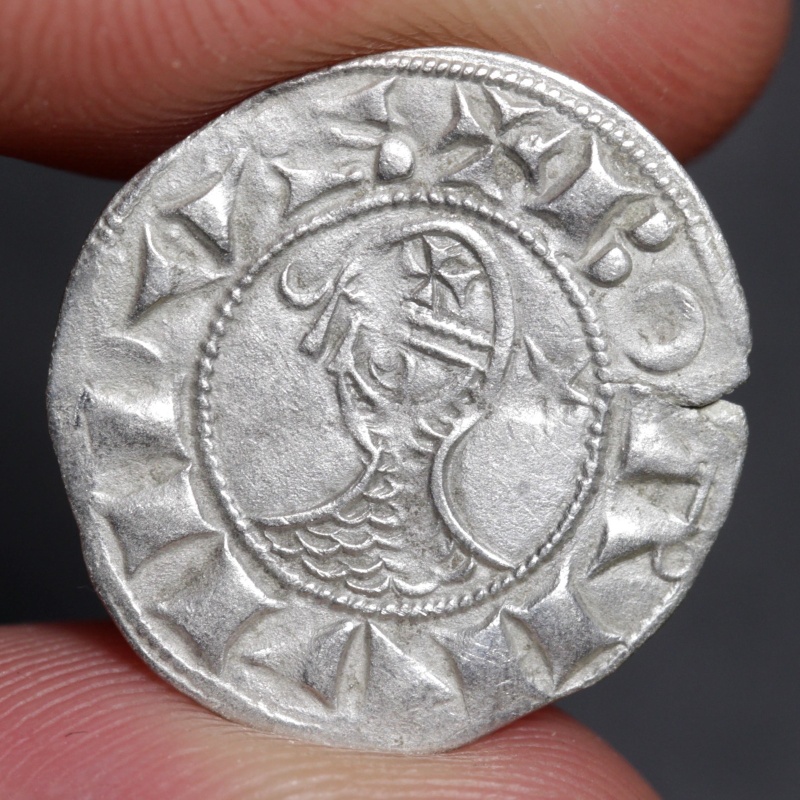 1163 Denier Antioch Bohemond III Crusader States Coin