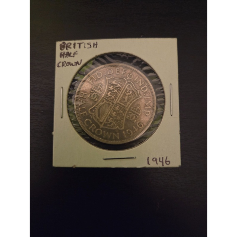 1946 british half crown (Silver)