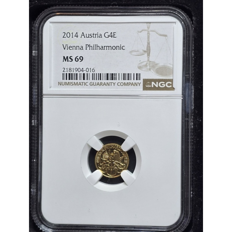 2014 Austria Gold Vienna Philharmonic 1/25 Ms69