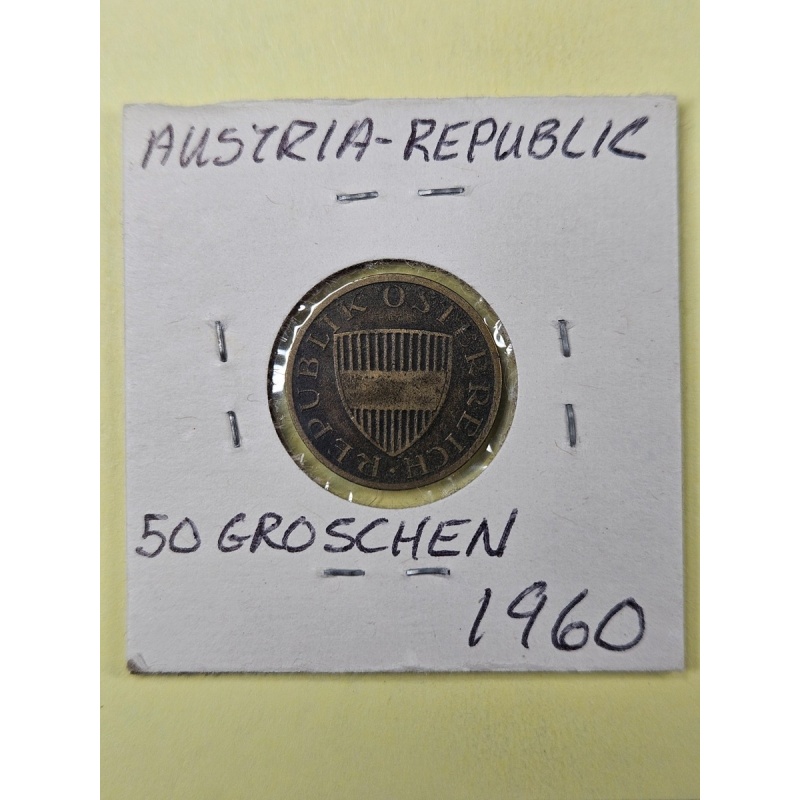 COINS - AUSTRIA - 50 GROSCHEN 1960