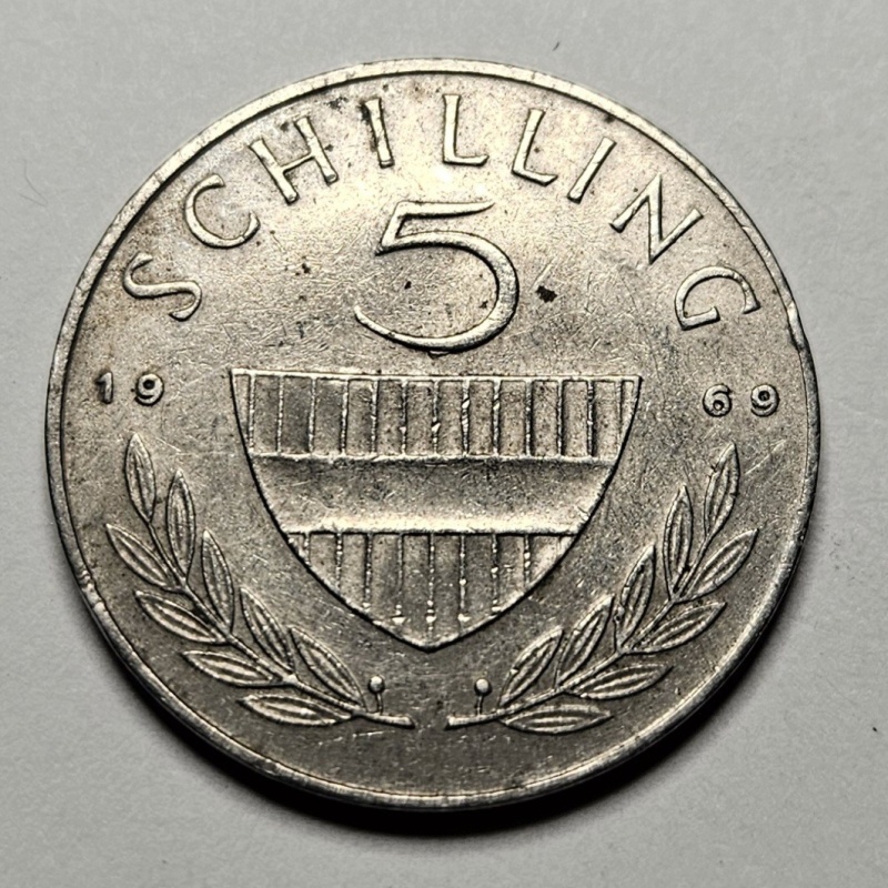 1969 Austria 5 Five Schillings - Austrian Coin - World Coin - Stallion And Rider