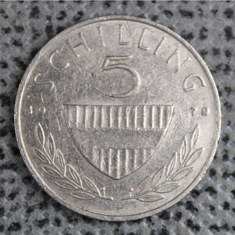 1979 Austria 5 Schilling Lipizzaner Horse Rider Vintage Copper-Nickel ø 23.5mm