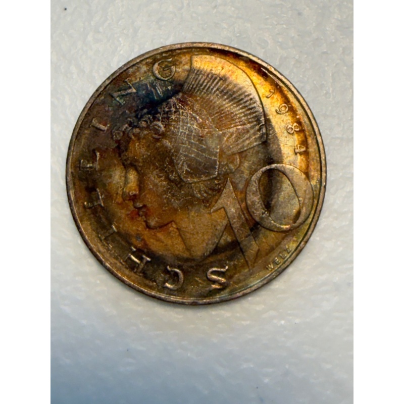 1984 Austria 10 Shilling Coin