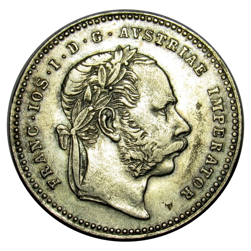 Austria 20 Kreuzer silver coin 1868 KM#2212 (a4)