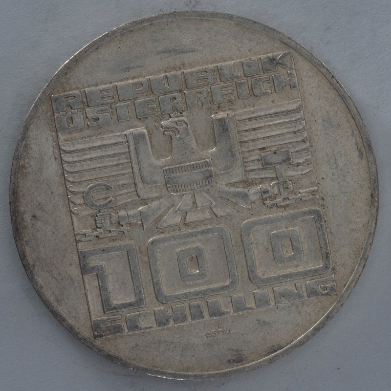1978 Austria 100 Schilling Villach silver coin Austrian Mint