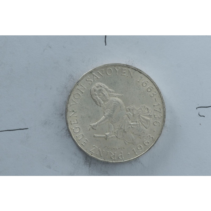 1963 Austria 25 Schilling Prince Eugen silver coin Austrian Mint commemorative