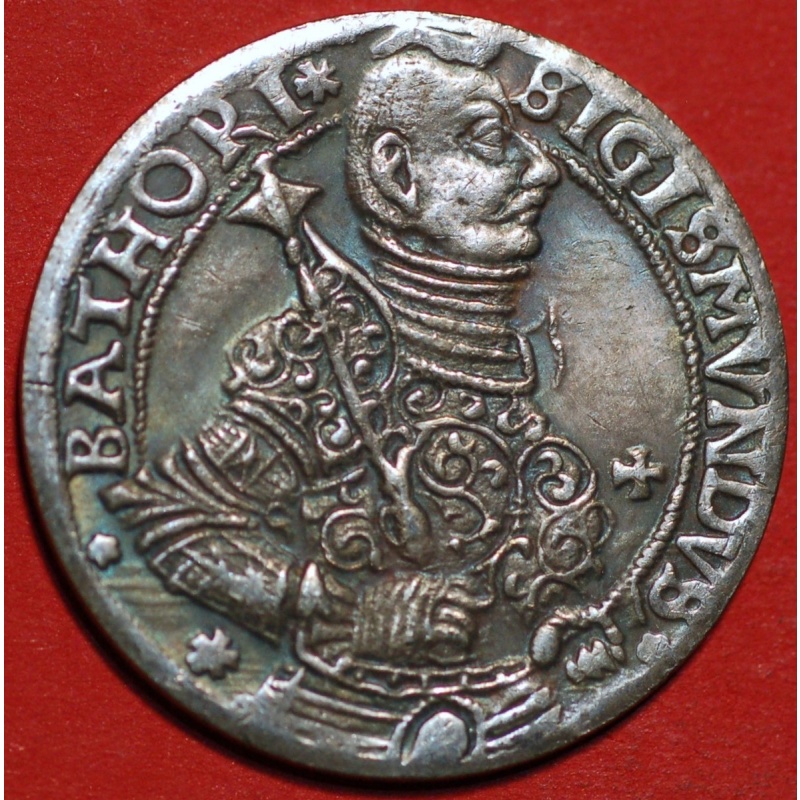 Europian medieval Sigismvndvs restrike coin year 1595 (7881)