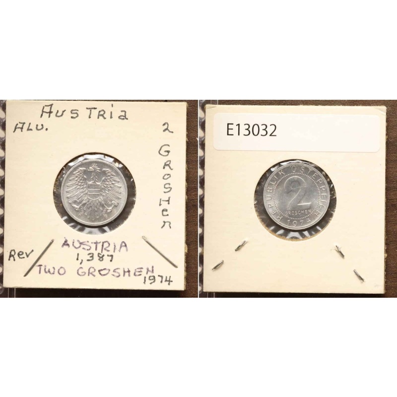 *Asutria Coin, 2 Groschen 1974 [E13032]7x1