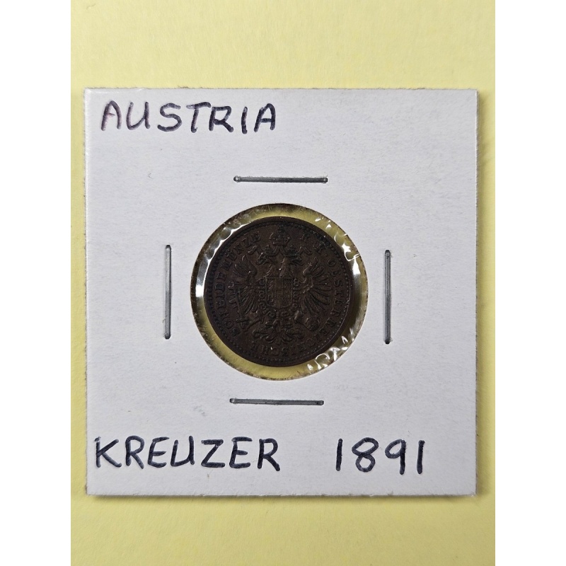 COINS - AUSTRIA - 1 KREUZER 1891