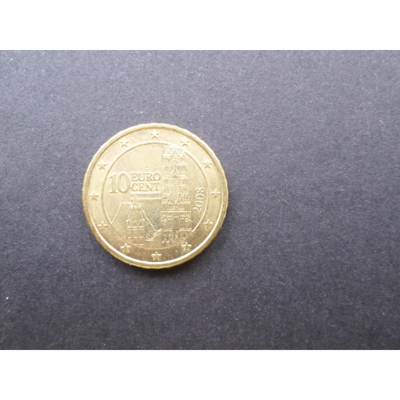 AUSTRIA - 10 Cents Euro Coin 2007 - TTB